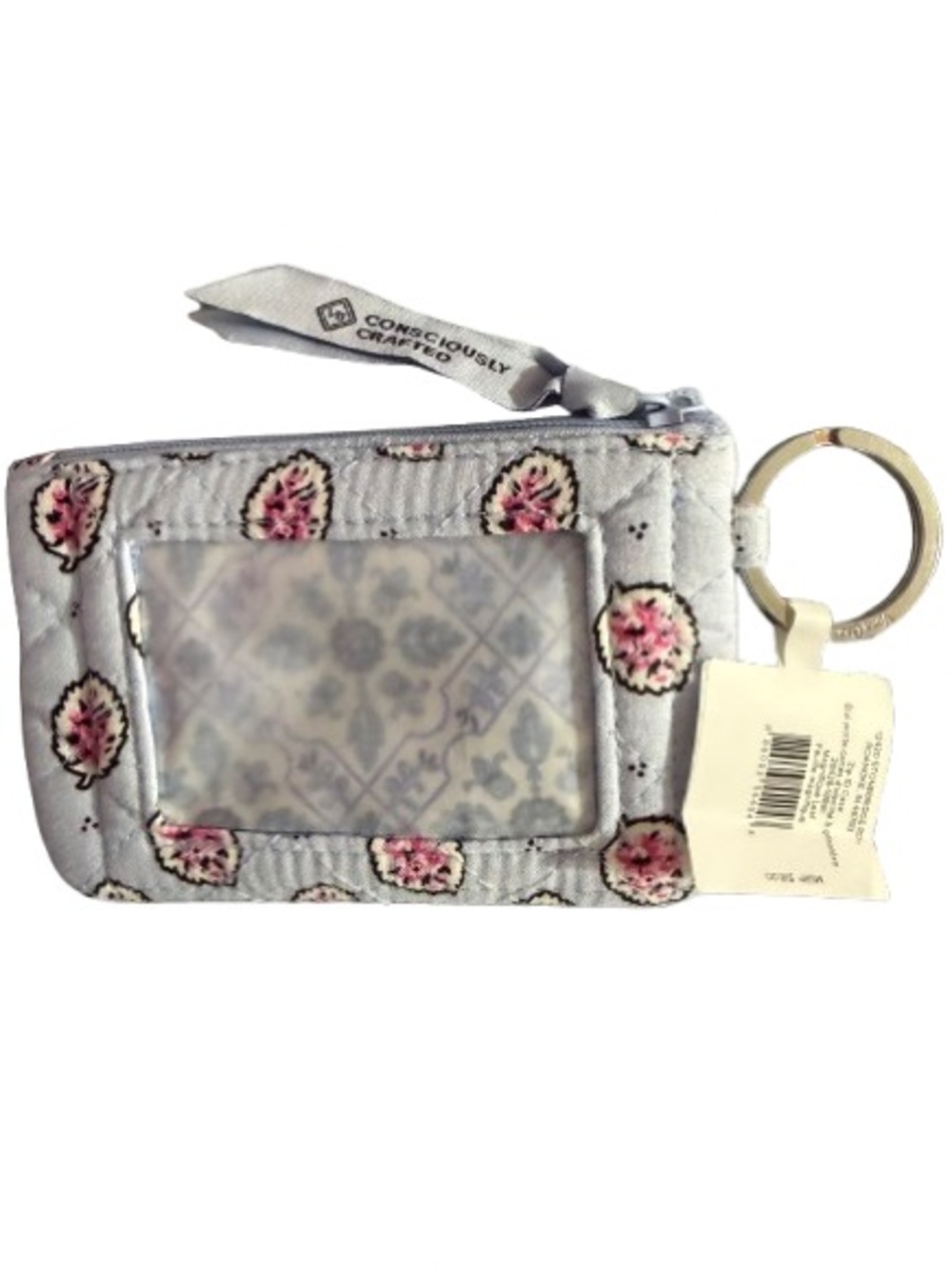 Vera Bradley”Magnifique Leaf” Quilted Zip ID Case - (Retired Pattern) NWT